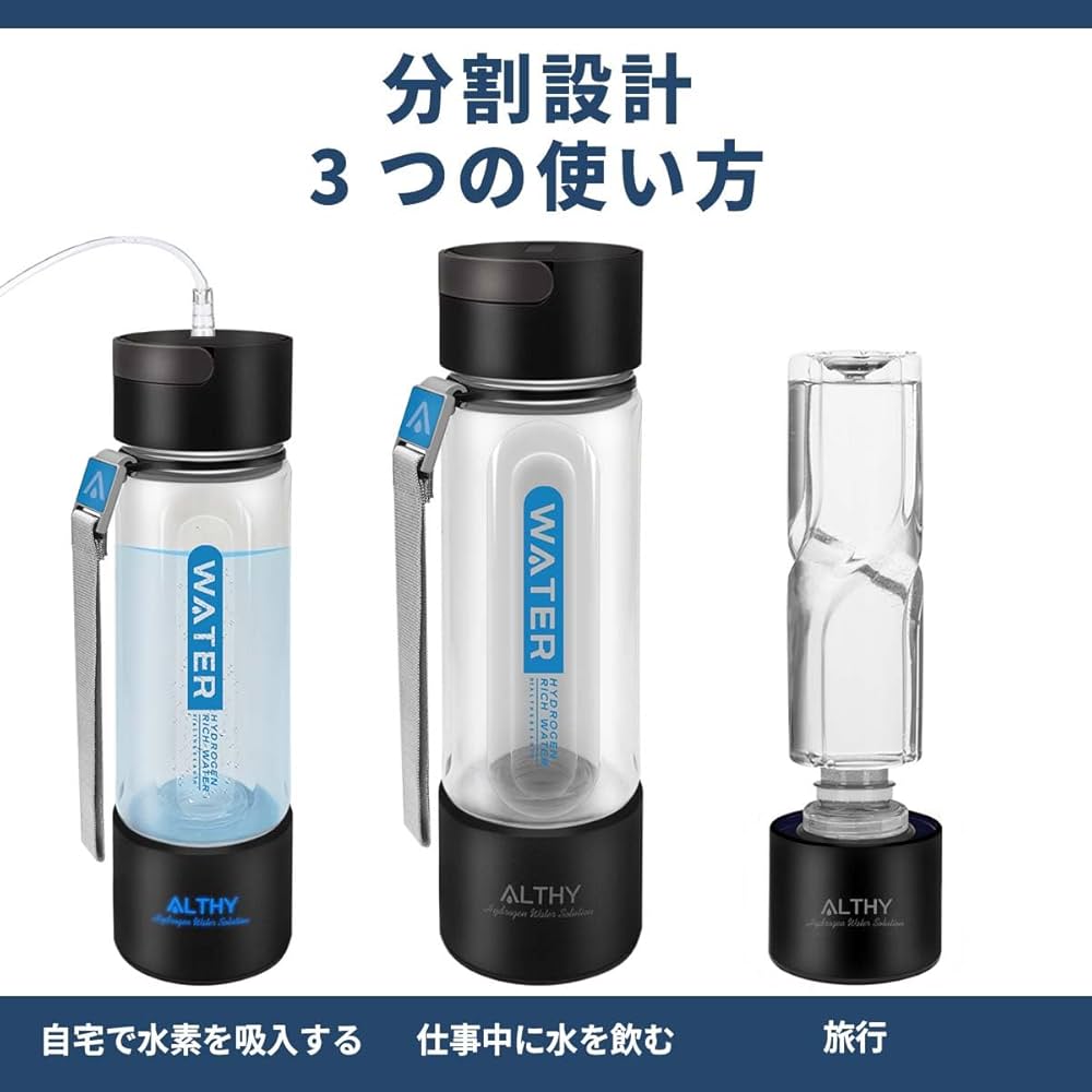 Amazon.co.jp: ALTHY 水素水発生器ボトルカップ SPE+PEM